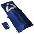 Miniatyrbilde 1 av 4: Reise Lakenpose, Bomull Slitesterk og Supermyk 220 x 115cm for Camping Sovepose, Vandrerhjem, Busser, Piknik, Tog med Putelommer