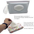 Miniatyrbild 5 av 5: Portabel Våtservettspåse Dispenser, Återanvändbar Babyblöjhållare, Påfyllningsbar Personlig Resekopplingsdispenser [3-pack]