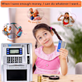 Miniatyrbillede 5 af 5: Pounds Version Elektronisk ATM Opsparingsbank Digital Pengeboks Maskine, Elektronisk Pengekasse, Stemmeprompt, Møntgenkendelse Silver black