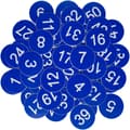 Muoviset numerolaput kaiverretut numeroidut laput ID-laput avainlaput ilman reikää (1-50)