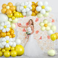 Miniatyrbilde 3 av 5: Gul Ballongbue Kit, Tusenfryd Ballong Garland Med Latex Hvite Gule Ballonger for Jenter Kvinner Bursdag Baby Shower Bryllup Style 3