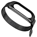 Miniatyrbillede 2 af 5: Rem til Xiaomi Mi Band 5 og 6 Milanese Kæde Magnetisk Lås Sort