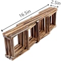 Miniatyrbilde 5 av 5: Vinstativ i tre for benkeplate, 10 flasker sammenleggbart og stablebart, vinflaskeholder