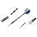 Miniatyrbillede 2 af 5: Professionelt Dart Sæt Stålspids-Aluminium Skafter Dart Flights med 24 Gram - 3 stk (Blå Grå)