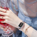 Miniatyrbild 4 av 5: Smal Resin Armband Lyx för Dam Flickor Kvinnor, Kompatibel med Apple Watch Series 8 7 41mm, Series 6 5 4 SE 40mm, Series 3 2 1 38mm