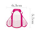 Miniatyrbild 4 av 5: Papper Nail Forms för Gel Builder - 100 st Ros Nail Extension Form Stickers - Stora Självhäftande Nail Builder Forms