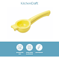 Miniatyrbillede 2 af 5: Citronpresser, håndholdt citronjuicer, 22,5 x 7,5 x 5 cm, gul