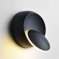 Miniatyrbillede 1 af 5: Moderne væglampe LED væglampe kreativ eclipse væglampe varm hvid 2-i-1 LED loftlampe 5W loftlampe jernlamper, Sort