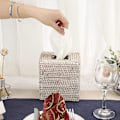 Miniatyrbillede 3 af 5: Rattan Firkantet Kleenexholder Dekoration Kleenex Organizer Boks Terning Kleenex Papirholder Boks Kleenex Opbevaringskasse