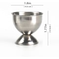 Miniatyrbilde 2 av 4: 2 stk. Eggkopper i rustfritt stål, eggeholdere, eggbrett, kjøkkenredskaper for hardkokte egg