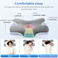 Miniatyrbilde 3 av 5: Memory Foam Pute, Komfortabel Pute, Støttende Nakkepute, Ergonomisk sidepute (GRÅ)