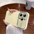 Lämplig för enfärgat silikon iPhone15 mobiltelefonfodral