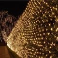 LED Lyskæde 3x3m 320 LED Net Lys 8 Tilstande Gardinlys med Stik til Bryllupsfest