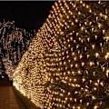 Miniatyrbillede 1 af 4: LED Lyskæde 3x3m 320 LED Net Lys 8 Tilstande Gardinlys med Stik til Bryllupsfest