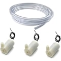 Miniatyrbilde 1 av 5: Mini Nedsenkbar Pumpe DC 3V 5V, Mikro Børsteløs Vannpumpe + 1M Transparent Slange for Akvarium, Hage, Planter, Blomster
