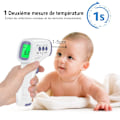 Miniatyrbild 4 av 5: Panntermometer för Vuxna, Infraröd Termometer för Barn, Kontaktlös Digital Termometer, LCD-Skärm, Minnesfunktion
