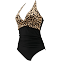 Miniatyrbilde 3 av 5: Dame Kryss Push Up Magekontroll Hel Halter Høy Midje Badedrakt Badedrakter--Størrelse XL XL