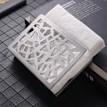 Miniatyrbillede 4 af 5: Servietholder Hul Design Rustfrit Stål Fritstående Vævsdispenser Spisebord Bordplade Servietstativ