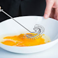Miniatyrbilde 4 av 5: Flat Visp Håndholdt Rustfritt Stål Tråd Eggvisp Liten Visp Pisker Flat Fjærspole Visp Eggeskummer