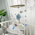 Miniatyrbillede 2 af 5: Baby Seng Mobile Vindspil, Sikker Baby Krybbe Mobile Hængende Vedhæng Vindspil Seng Klokke