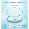 Miniatyrbilde 4 av 5: Elektrisk neglefil for baby, ingen skarpe klør som skader, 6 i 1 sikkerhetstrimmerklipper
