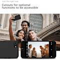 Miniatyrbillede 5 af 5: iPhone SE 2020/2022, iPhone 8/7, Soft-Touch, Stødsikker, Støvtæt, Skridsikker Apple Telefon Cover - Sort