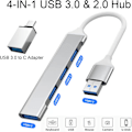 Pikkukuva 2 / 5: USB-keskitin, 4 porttia USB 3.0 Multi USB -keskitin, USB C -keskitin 5 Gbps -sovitin Kannettava Multi Data -keskitinsovitin