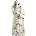 Miniatyrbilde 2 av 5: Ekstra Lang Oversized Blanket Hoodie, Voksen Dame Snuggle Fleece Brukbar Teppe, Fluffy Giant Hettegenser for Tenåringer