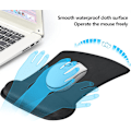 Miniatyrbilde 4 av 5: Musematte med håndleddsstøtte, Memory Foam, Sklisikker gummibase, Ergonomisk musematte