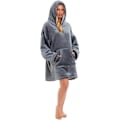 Miniatyrbillede 5 af 5: Hætteklæde Tæppe Top Lounge Fleece Sherpa Originale Tæpper Sweatshirt Hættetrøje Som Set På TV Varm Blød Hyggelig One Size