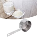 Miniatyrbild 2 av 5: 250 ml Mätkopp i metall, rostfritt stål dubbelpipig inverterad köksutrustning mätlinjal för