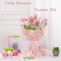 Miniatyrbillede 2 af 5: Blomsterbuket Hæklesæt til Begyndere, Inkluderer Trin-for-Trin Video Tutorial, Komplette Hæklesæt med Instruktioner til DIY Håndværk