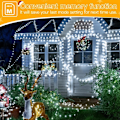 Miniatyrbild 5 av 5: Julbelysning 1000 LED 100 meter, IP67 Vattentät Plug-in Julgransbelysning med Fjärrkontroll, 8 Lägen, Dimbar, Hus Juldekorationer black