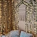 Miniatyrbilde 3 av 5: 3x1m Kunstig Eføy Blad Girland med fjernkontroll Fairy String Lights, Falske Grønne Blad Hengende Vine Kunstige Blomster Dekorasjon