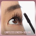 Miniatyrbilde 4 av 5: Mascara, Volumgivende og Forlengende Mascara, Vaskbar Formula som ikke drysser, Beriket med Bambusekstrakt og Fibre, 7 ml, Farge: 01