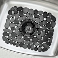 Miniatyrbild 3 av 5: Justerbar diskbänksunderlägg/galler för diskning - Mjukt diskbänksskydd av plast - Dämpar diskhoar, glas, glasögon, disk