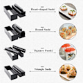 Miniatyrbild 5 av 5: Sushi Making Kit, Deluxe Edition DIY Sushi Set, Sushi Rice Roll Mold Shapes Fork Spatula DIY TOOL