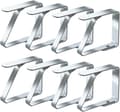 Dukklämmor 8-pack Rostfritt Stål Bordklämmor Dukhållare, för Bord 1-3 cm Tjocka (4 cm x 8-pack)
