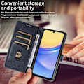 Miniatyrbild 2 av 5: Samsung A14 Mobilskal - Läder Folio Flip Ställ Stötsäkert Skydd med Blockerande Kortfack Plånbok - Blå