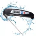Digital kökstermometer med hopfällbar sond, snabbläsande matlagningstermometer, mattermometer för kött, grillning, mat, vätskor
