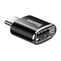 Miniatyrbilde 5 av 5: BASEUS Mini USB Hunn til Type-c Hann Adapter Konverter - Svart