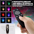 Miniatyrbillede 2 af 5: Astronaut Galaxy Projektor Stjerneklar Natlys Projektor med Nebula og Fjernbetjening, 360° Roterende Rumfartsmands Lysprojektor