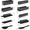 Miniatyrbild 2 av 5: Sushi Making Kit, Deluxe Edition DIY Sushi Set, Sushi Rice Roll Mold Shapes Fork Spatula DIY TOOL