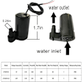 Miniatyrbilde 3 av 5: 3-pakning Mini Nedsenkbar Pumpe DC 3V 5V - Mikro Børsteløs Vannpumpe med 3M Transparent Slange for Akvarium, Hage, Planter, Blomster