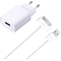 Miniatyrbillede 1 af 3: Oplader og kabel kompatibel med iPhone 4/4S, iPad 2/3/1, iPod Nano/Touch