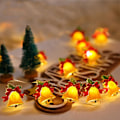 Miniatyrbilde 1 av 5: Julebjelle Lyslenke, 5M 50 LED Varm Gul Lyslenke, LED Julelys Bjeller for Innendørs Jul