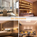 Miniatyrbild 4 av 5: Neon LED-list, 12V 5m dimbar varmvit LED-list, 3000K vattentät utomhus silikon flexibel LED-list