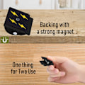 Miniatyrbillede 3 af 5: Køleskabsmagnetiske Clips 6 stk, Stærke Whiteboard Magneter Farvede Magnet Clips Ridsefast til Hjemmekontor Skole