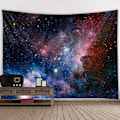 Miniatyrbild 1 av 2: Psykedelisk konstellation galax universum, väggbonad i tyg för sovrum vardagsrum sovsal