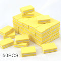 Miniatyrbillede 1 af 5: 50 stk. Mini Neglebuffer, Neglebufferblokke til Naturlige, Gel & Akryl Negle, Dobbeltsidet Bufferblok til Hjemme- & Salonbrug Yellow